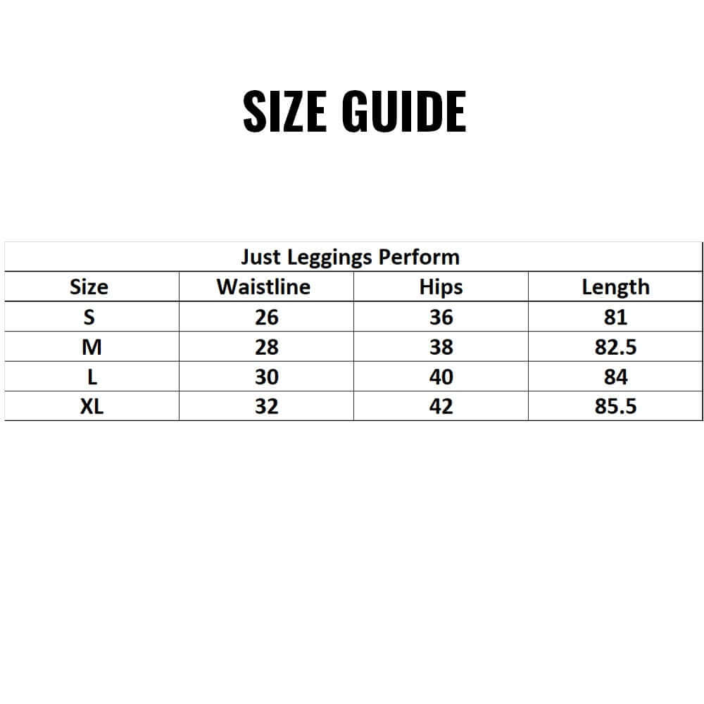 size guide leggings