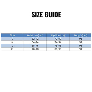Just Leggings Enhance size guide size chart