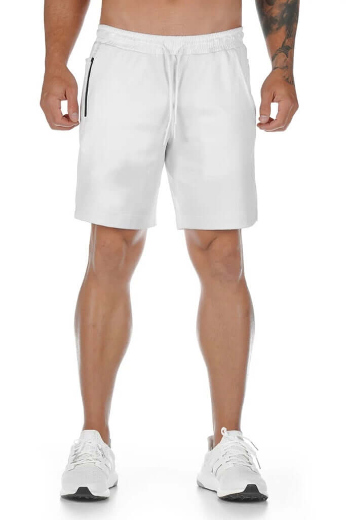 white  Men's Running, Gym & Sport Shorts