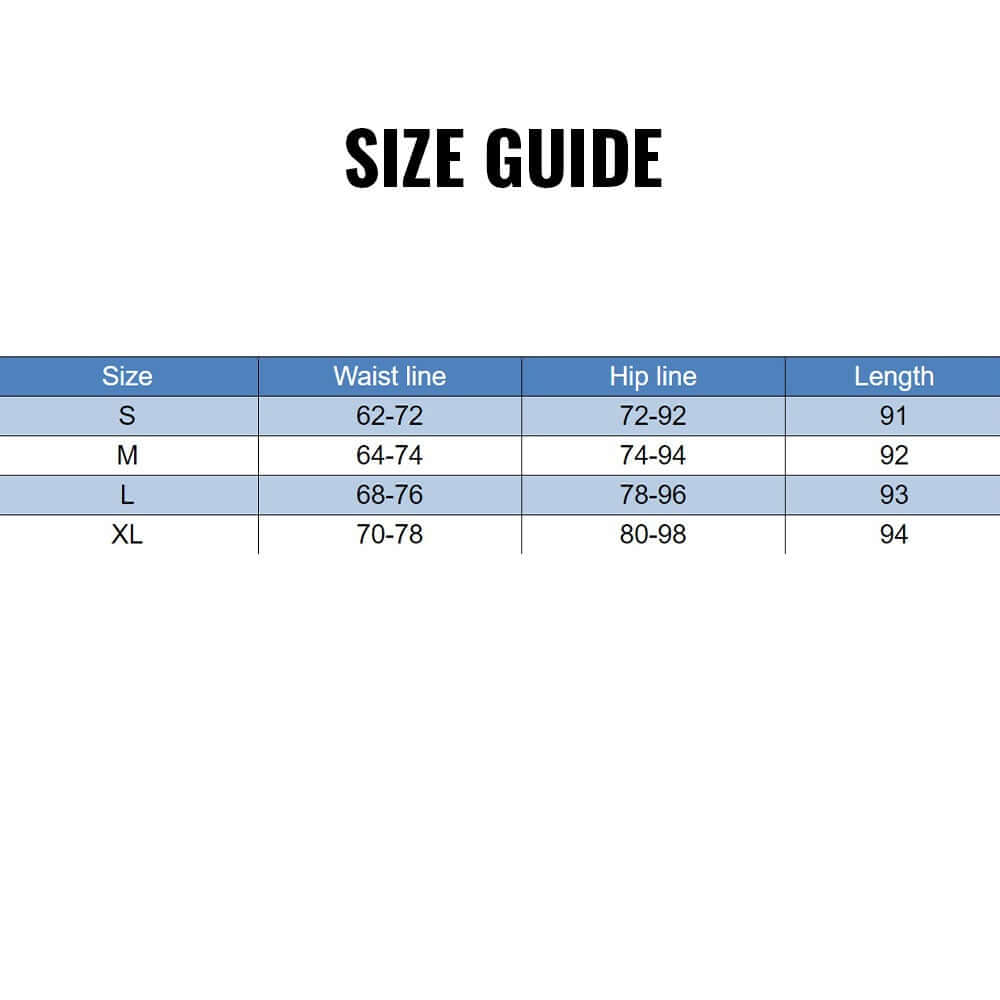 JL Jegging size chart