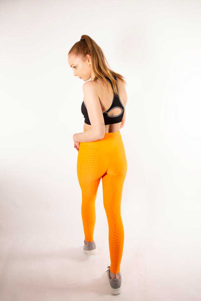 orange tiktok leggings Butt Lift Yoga Pants for Workout Running